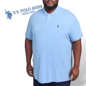 Interlock Mens Polo Shirt U.S. Polo Assn.  Classic Fit Short Sleeve 3XL